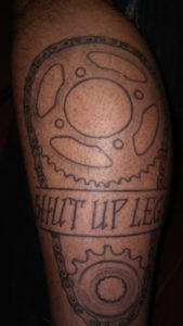 Jens Voigt Tattoo/ Shut Up Legs Tattoo