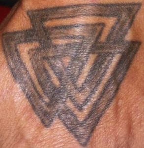The Valknut tattoo