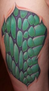 Western Green Mobma Scale tattoo