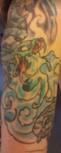 Shoulder Viking Tattoo artiest Vanis Orr