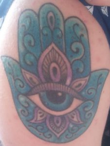 Eye of Hamsa tattoo