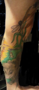 Rob Meyers Leg Sleeve Tattoo