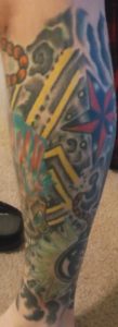 Leg Sleeve Tattoo artist Erick Lee