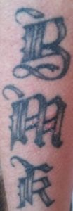 initials tattoo