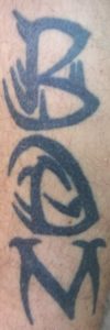 BDM Initials Tattoo