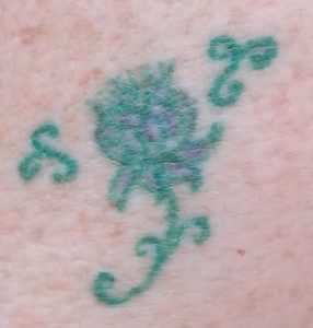 Green Flower Tattoo
