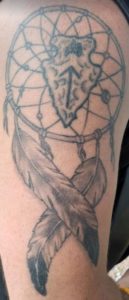 Arrow Head, Tiwaz, Dream Catcher Tattoo