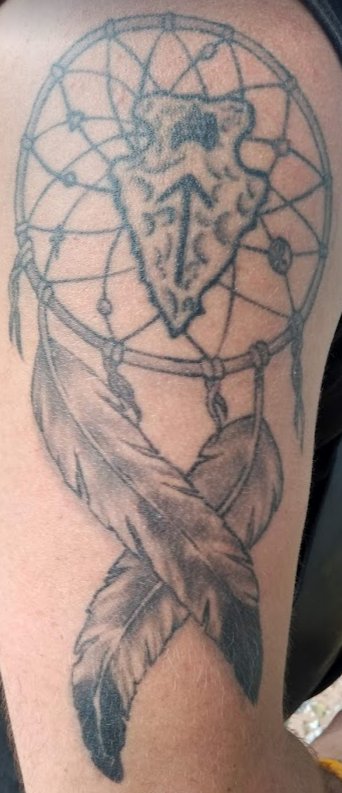 My nature themed arrowhead tattoo by Dedleg in Easthampton MA. Off the Map  Tattoo : r/tattoos