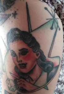 Dice Girl Tattoo