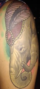 Elephant and Calve Tattoo