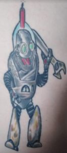 Robot Mechanic Tattoo
