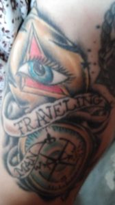Traveling Man Tattoo