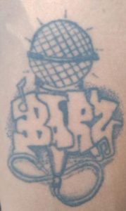 Barz Microphone Tattoo