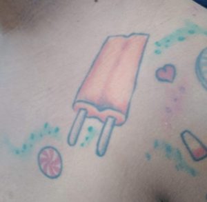 Hello Kitty and Candy Tattoo