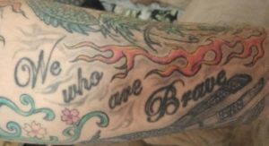 We who are brave. Will never Live in Fear tattoos