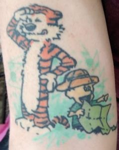 Calvin and Hobbes tattoo