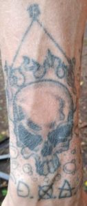 4-13-09 DOA Skull tattoo