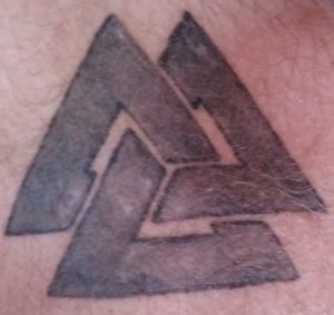 Valknut tattoo