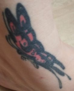 Beleeting butterfly tattoo