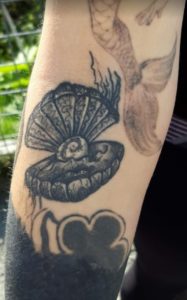 pearl oyster tattoo