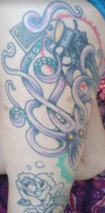 octopus gun tattoo