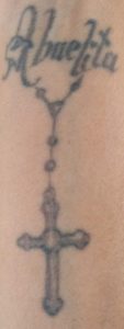 Abuelita rosary tattoo