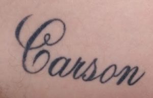 Carson tattoo