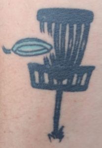 Disc golf basket tattoo