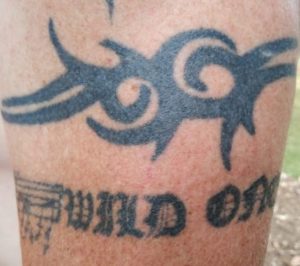 96 Tribal tattoo and Wild One tattoo
