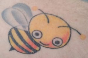 Honey bee tattoo