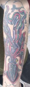 Squid tattoo