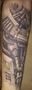 Robot arm tattoo