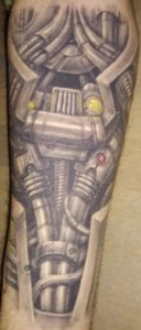 Robot arm tattoo