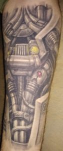 Robot arm tattoo
