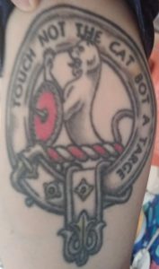 MacBean clan crest tattoo