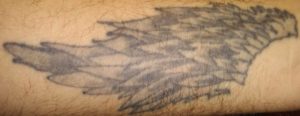 Eagle wing tattoo
