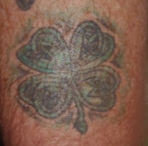 4 leaf clover tattoo