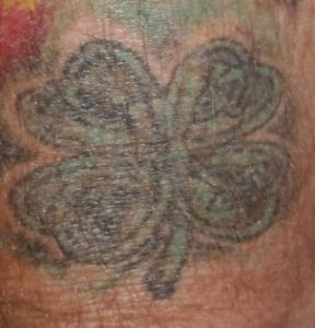 4 leaf clover tattoo