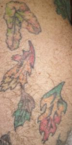 leaves tattoo