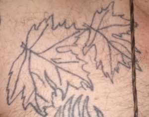 leaves tattoo