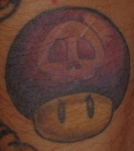  Poison Mushroom tattoo