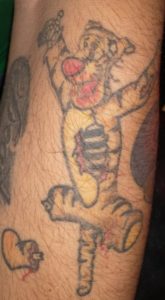 Zombie Tigger tattoo